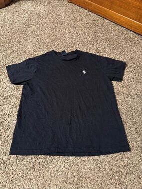 U.S. Polo Assn. Black Short Sleeve Crewneck Tee with Small Logo